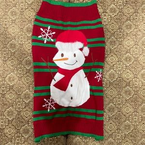 Snowman Dog Sweater